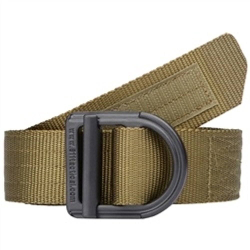 5.11 Tactical Series Trainer Belt 1.5" Coyote Tan Nylon D-Ring Medium Military